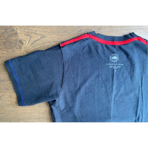 Canada Goose Logo Men's Black T Shirt Size Small - Picture 5 of 10